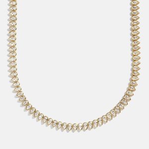 Julia 14K Gold Adjustable Tennis Necklace - Gold/Pav??