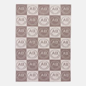 All Smiles Custom Blanket - Tan/Brown