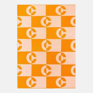 Opposites Attract Custom Blanket - Orange/Light Orange