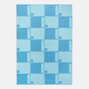 Opposites Attract Custom Blanket - Bright Blue/Light Blue