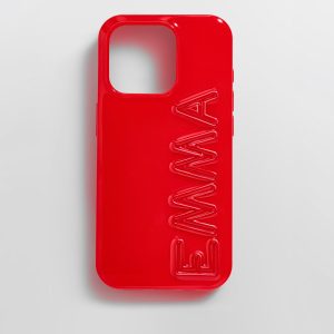 Fine Line Custom iPhone Case - Red/Red