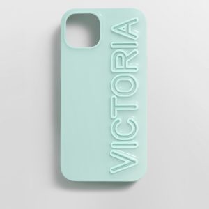 Fine Line Custom iPhone Case - Mint Green/Mint Green