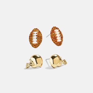 Draft Pick Earring Set - Football