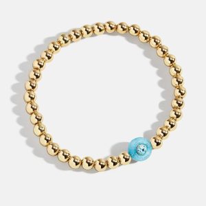 Semi-Precious Birthstone Pisa Bracelet - Aquamarine