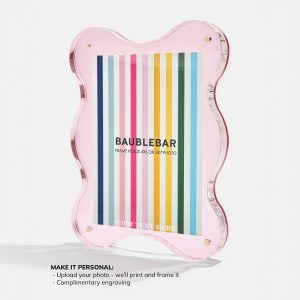 Picture Perfect Vertical Acrylic Frame  - Retro Wavy Shape