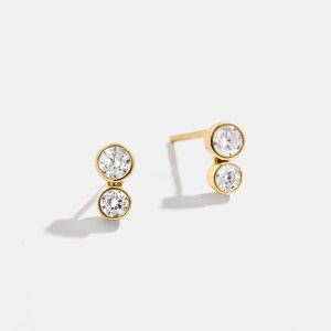 Drew 14K Gold Earrings - Gold/Pav??