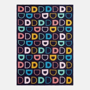 Upside Down & All Around Custom Blanket - Black/Multi