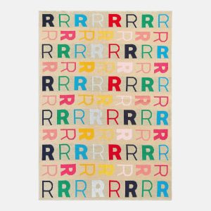 Upside Down & All Around Custom Blanket - Beige/Multi