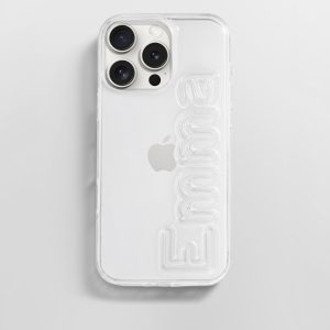 Fine Line Custom iPhone Case - Clear/Clear