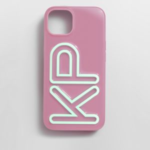 Fine Line Custom iPhone Case - Mauve/Mint Green