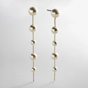 Blair Pearl Earrings - Gold/Pearl