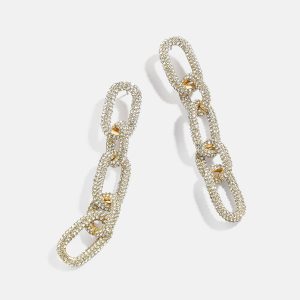 Nova Statement Earrings - Gold/Pav??