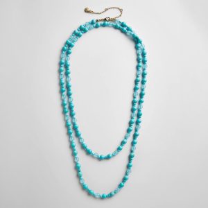 Charlotte Semi-Precious Necklace - Turquoise Bead