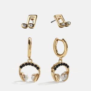 Volume Up Earring Set - Headphones