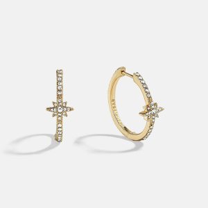 Astra Celestial Hoop Earrings - Gold/Pav??