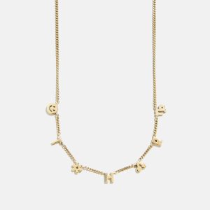 Mini 14K Gold Custom Icon Necklace - 14K Gold