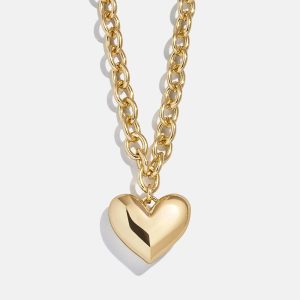 Millie Mini Bubble Heart Necklace - Gold