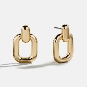 Rebecca Door Knocker Earrings - Gold