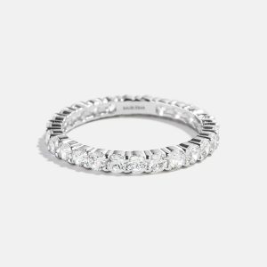 Diana Sterling Silver Eternity Ring - 3MM Stones
