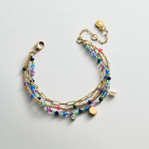 Rowan Semi-Precious Layered Bracelet - Positano