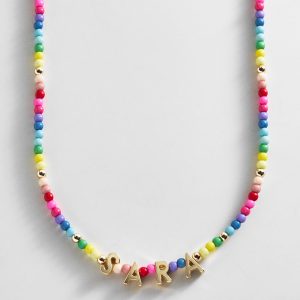 Bead Mine Kids' Custom Name Necklace - Multi