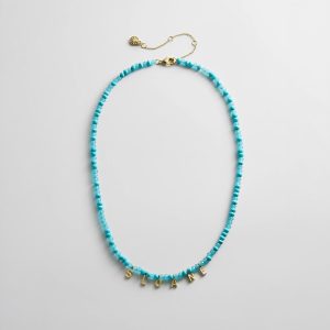 Mini Semi-Precious Custom Necklace - Turquoise