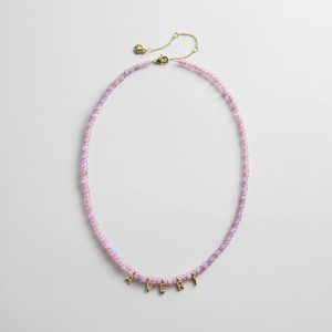 Mini Semi-Precious Custom Necklace - Light Amethyst