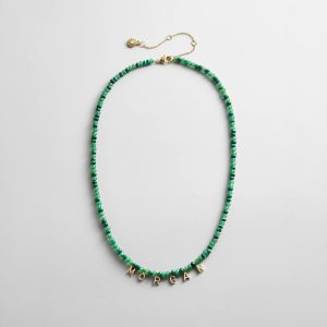 Mini Semi-Precious Custom Necklace - Malachite