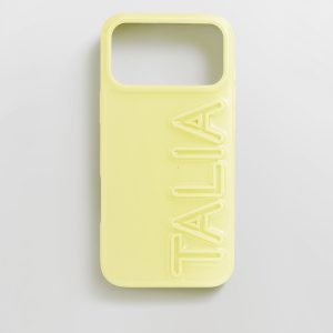 Fine Line Custom iPhone Case - Light Yellow/Light Yellow