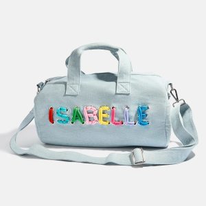 Thready to Go Kids' Custom Duffle - Light Denim/Multi