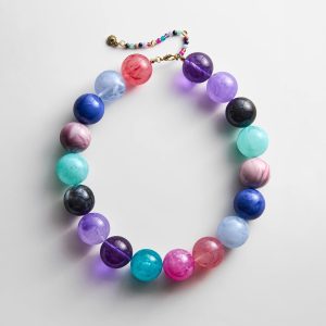 Jane Beaded Necklace - Muted Multi Bead