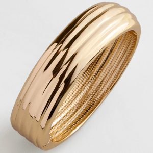 Odessa Hinge Bangle Bracelet - Gold