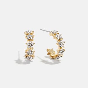 Shining Star Kids' Earrings - Gold/Pav??