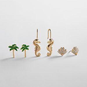 On the Horizon Earring Set - Seahorse