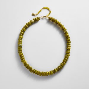 Joyce Semi-Precious Beaded Necklace - Olive