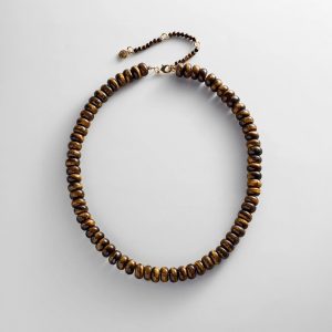 Joyce Semi-Precious Beaded Necklace - Tiger's Eye