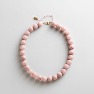 Mini Jane Beaded Necklace  - Mauve Bead