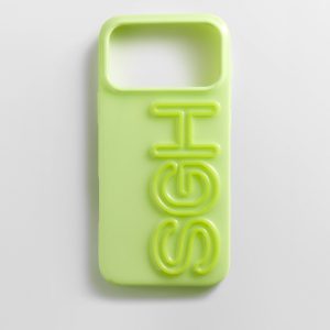 Fine Line Custom iPhone Case - Chartreuse/Chartreuse