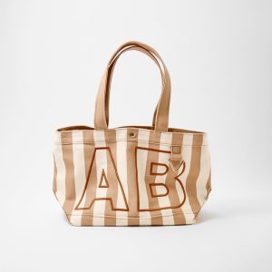 Striped Custom Alpha Tote - Custom Dune