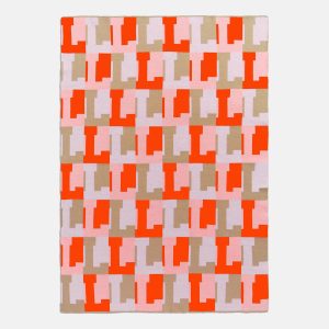 On Repeat Custom Blanket - Light Pink/Orange