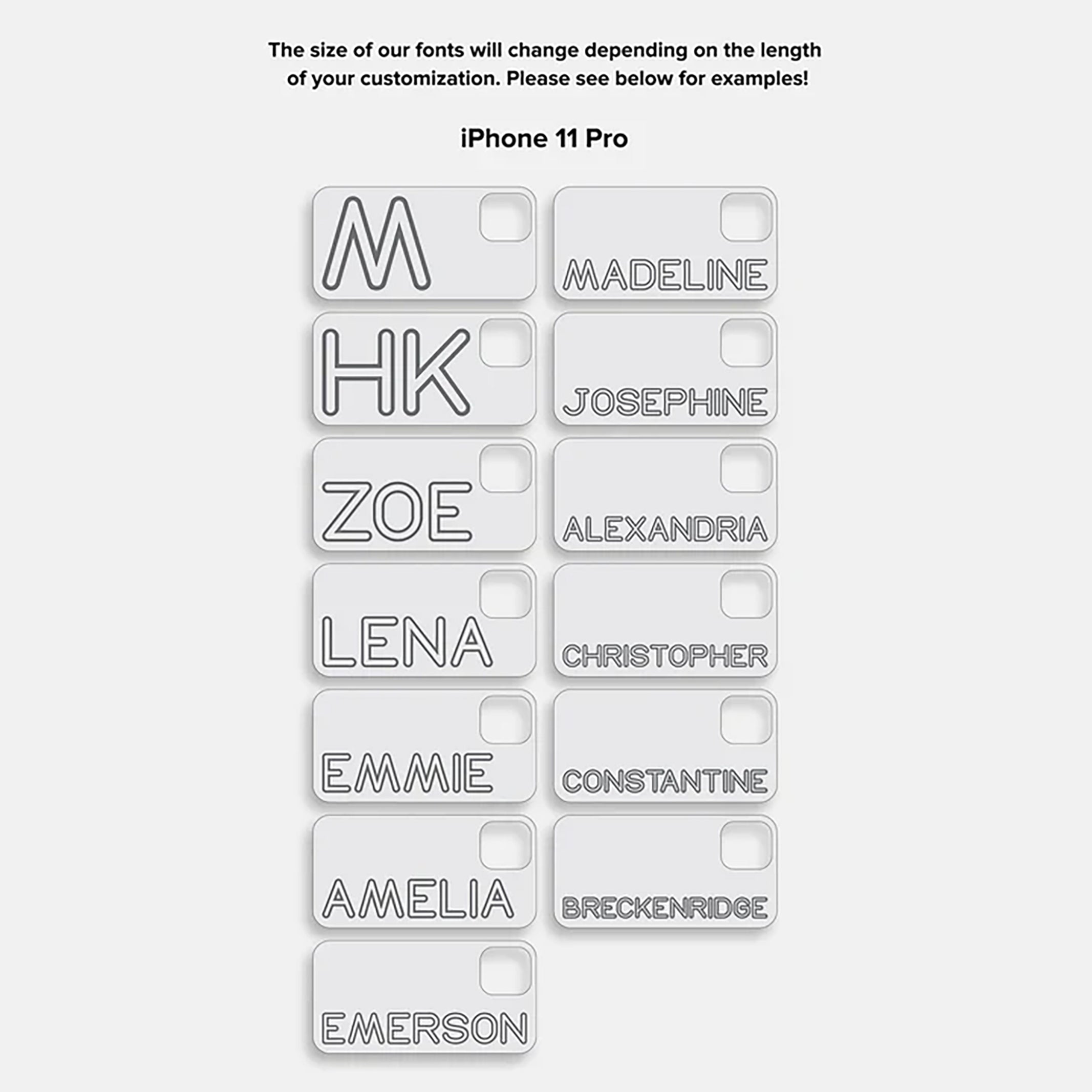 Fine Line Custom iPhone Case - Clear/Clear - Image 7
