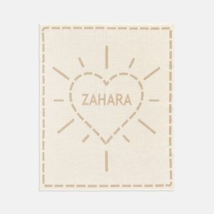 Wild At Heart Kids' Custom Blanket - Beige/Tan