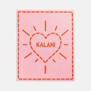 Wild At Heart Kids' Custom Blanket - Pink/Orange