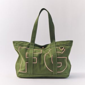 Solid Custom Alpha Tote - Olive Green