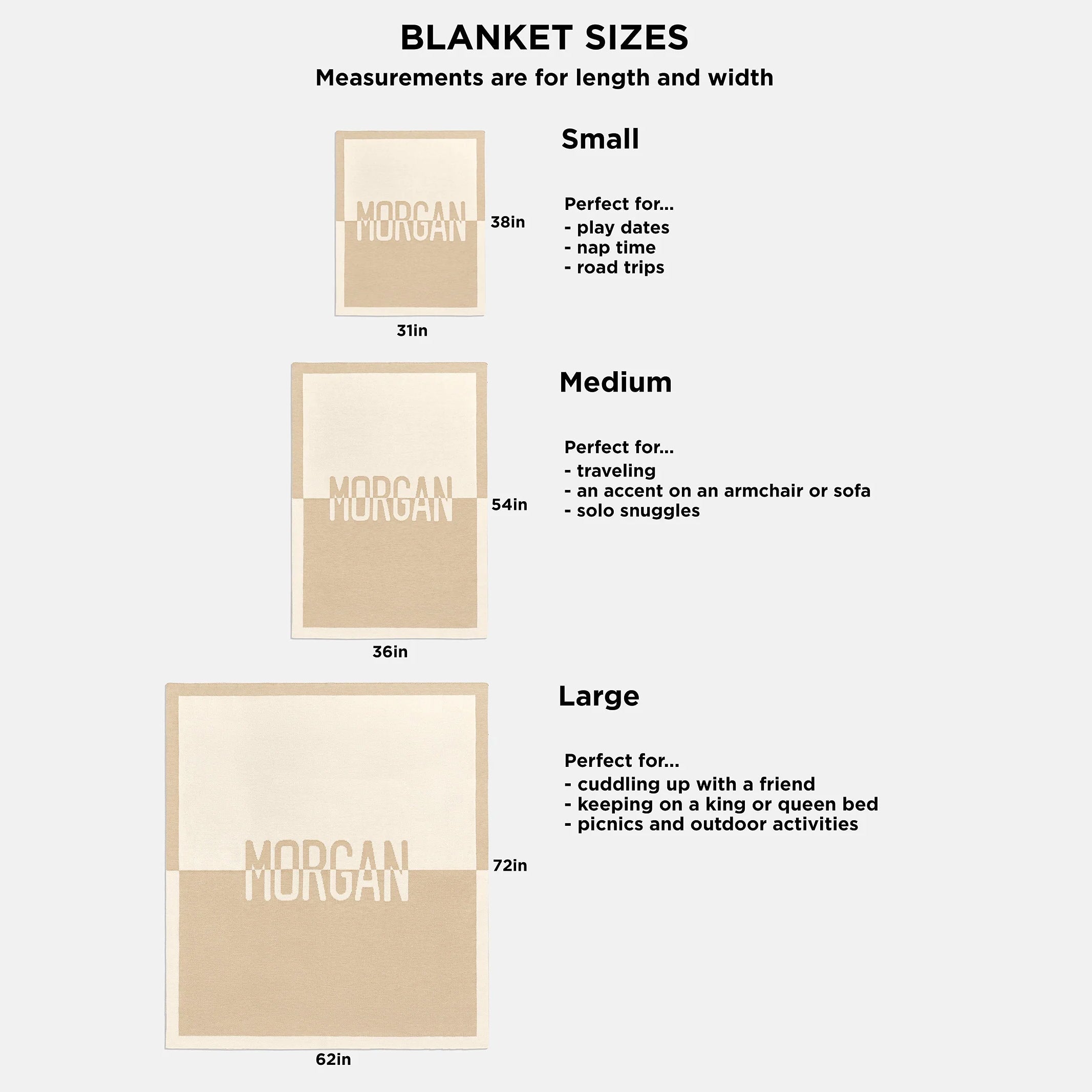 Subtly Scalloped Kids' Custom Blanket - Tan/Pink - Image 6