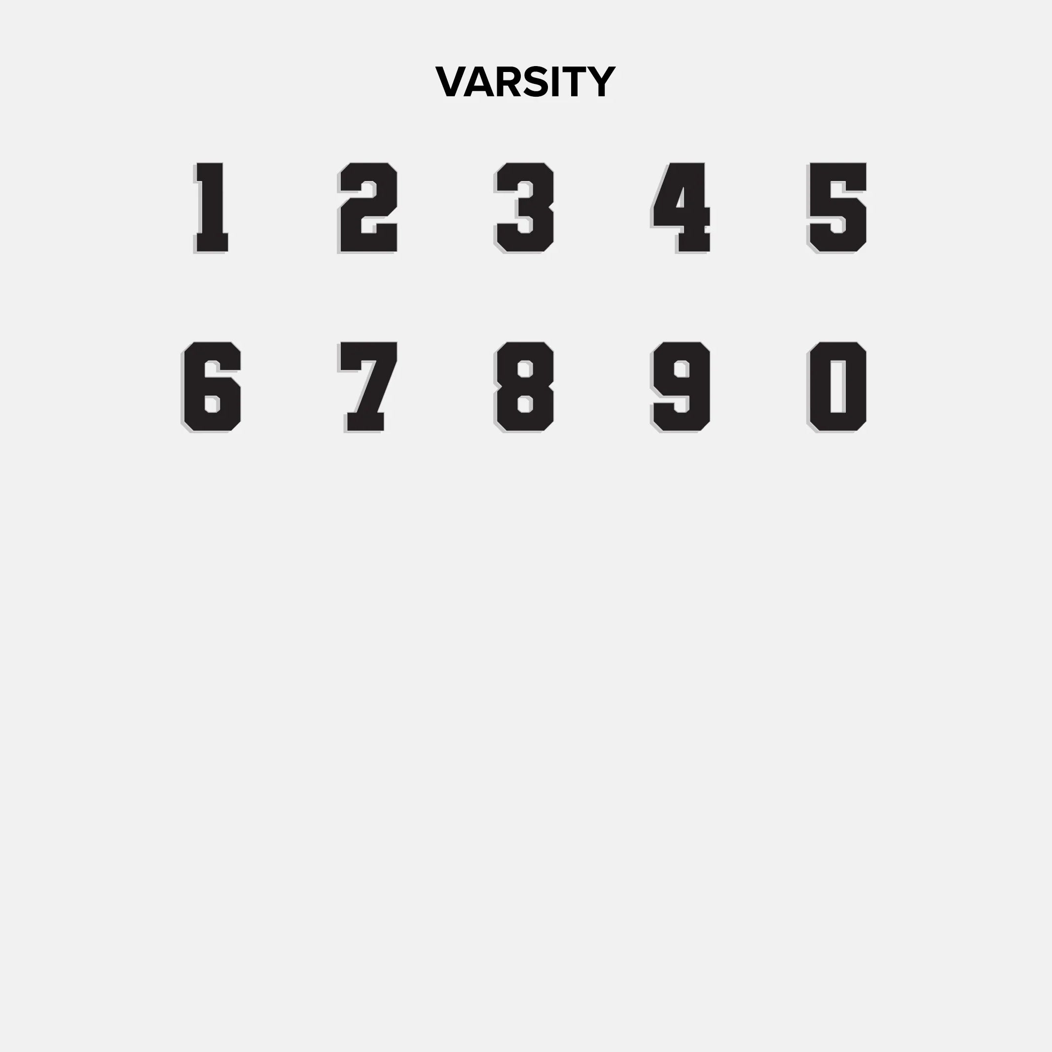 Knotty Varsity Custom Necklace - Navy Single Digit - Image 8
